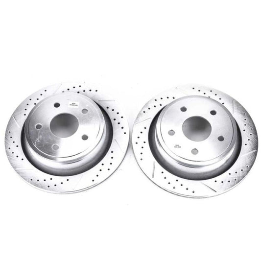 PowerStop - Power Stop 07 - 09 Chrysler Aspen Rear Evolution Drilled & Slotted Rotors - Pair - Demon Performance