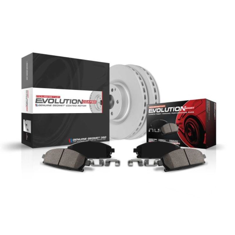 PowerStop - Power Stop 07 - 15 Audi Q7 Front Z23 Evolution Sport Coated Brake Kit - Demon Performance
