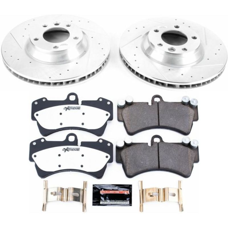 PowerStop - Power Stop 07 - 15 Audi Q7 Front Z26 Street Warrior Brake Kit - Demon Performance