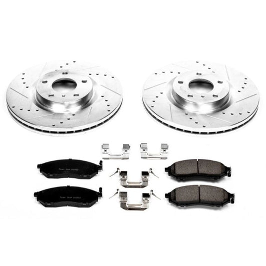 PowerStop - Power Stop 08 - 12 Infiniti EX35 Front Z23 Evolution Sport Brake Kit - Demon Performance