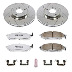 PowerStop - Power Stop 08 - 12 Infiniti EX35 Front Z26 Street Warrior Brake Kit - Demon Performance