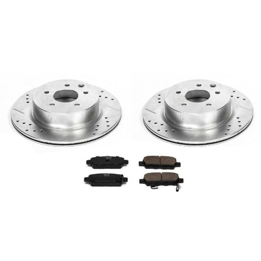 PowerStop - Power Stop 08 - 12 Infiniti EX35 Rear Z23 Evolution Sport Brake Kit - Demon Performance