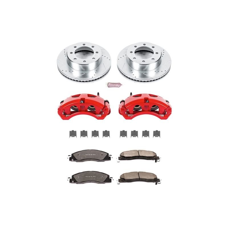 PowerStop - Power Stop 09 - 10 Dodge Ram 2500 Front Z36 Truck & Tow Kit w/Cals - Demon Performance