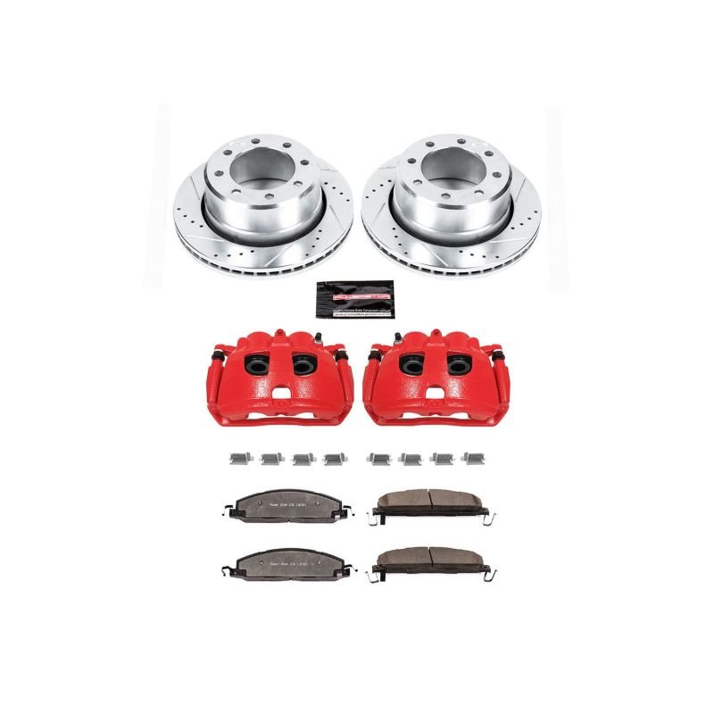 PowerStop - Power Stop 09 - 10 Dodge Ram 2500 Rear Z36 Truck & Tow Kit w/Cals - Demon Performance