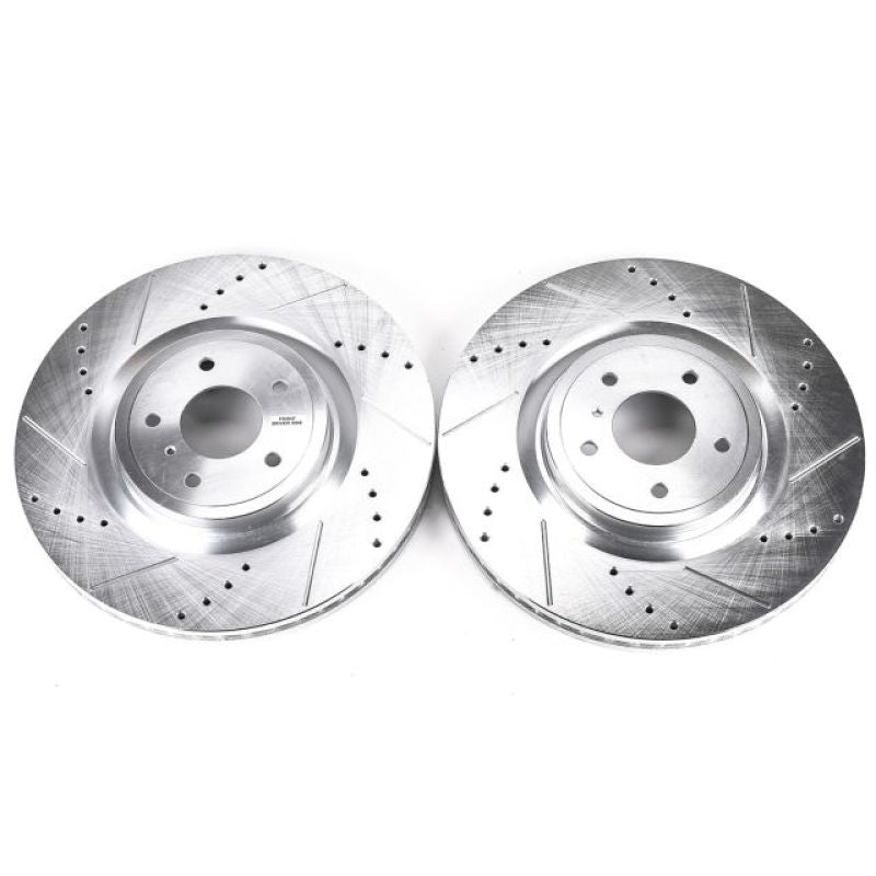 PowerStop - Power Stop 09 - 13 Infiniti FX50 Front Evolution Drilled & Slotted Rotors - Pair - Demon Performance