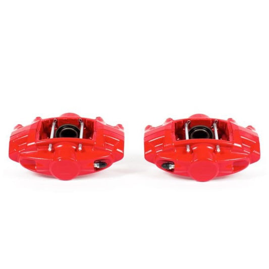PowerStop - Power Stop 09 - 19 Nissan 370Z Rear Red Calipers w/o Brackets - Pair - Demon Performance