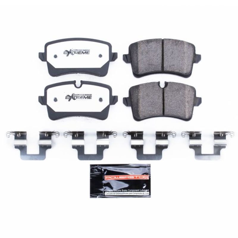 PowerStop - Power Stop 12 - 18 Audi A6 Rear Z26 Extreme Street Brake Pads w/Hardware - Demon Performance