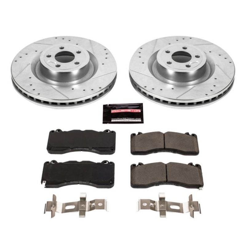 PowerStop - Power Stop 15 - 22 Ford Mustang Front Z23 Evolution Brake Kit - Demon Performance