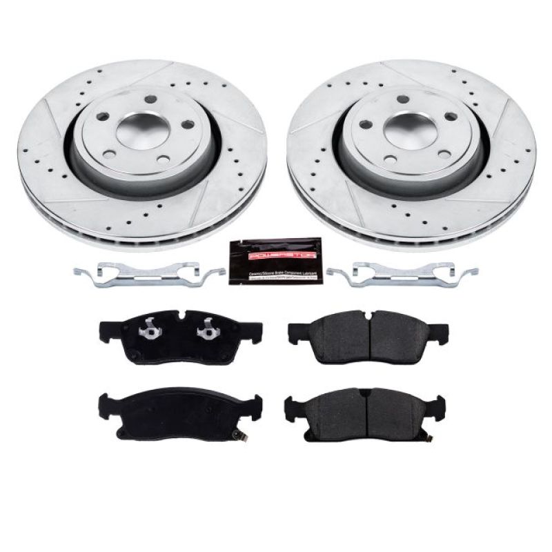 PowerStop - Power Stop 16-19 Jeep Grand Cherokee Front Z23 Evolution Sport Brake Kit - Demon Performance