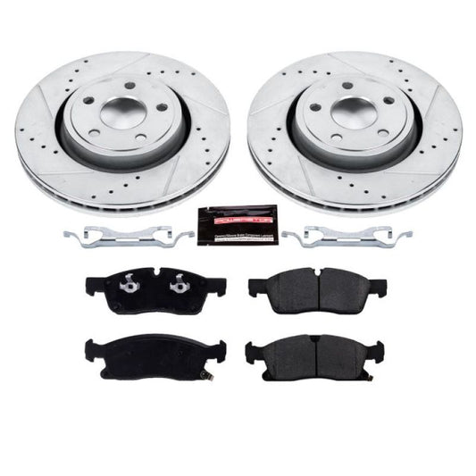 PowerStop - Power Stop 16-19 Jeep Grand Cherokee Front Z23 Evolution Sport Brake Kit - Demon Performance