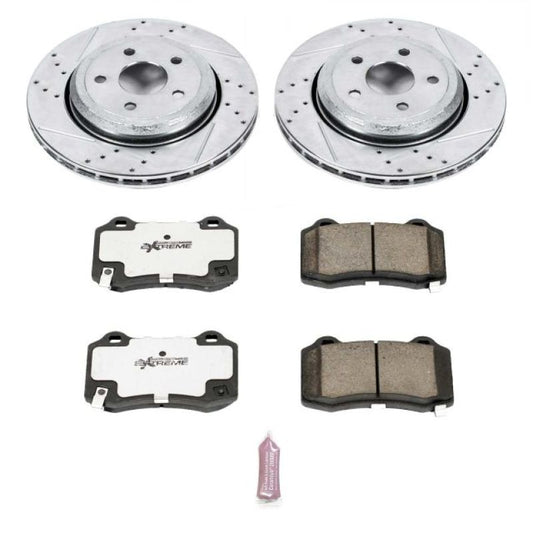 PowerStop - Power Stop 18 - 19 Dodge Durango Rear Z26 Street Warrior Brake Kit - Demon Performance
