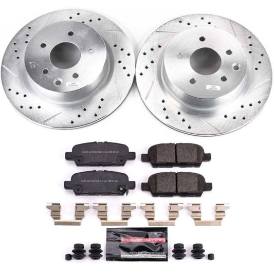 PowerStop - Power Stop 18 - 19 Nissan 370Z Rear Z23 Evolution Sport Brake Kit - Demon Performance