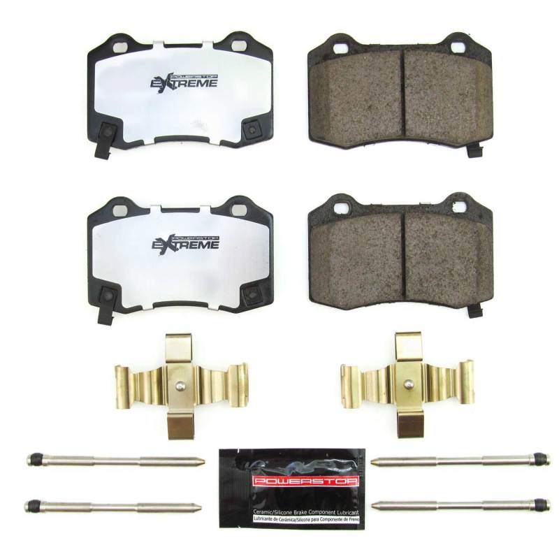 PowerStop - Power Stop 18 - 21 Jeep Grand Cherokee Rear Z26 Extreme Street Brake Pads w/Hardware - Demon Performance