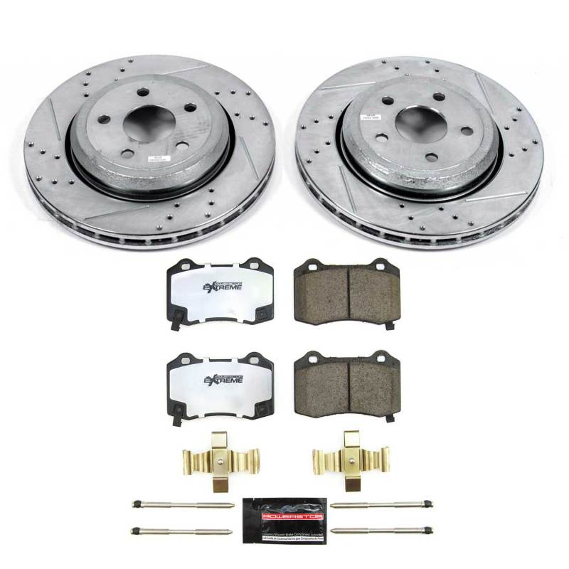 PowerStop - Power Stop 18 - 21 Jeep Grand Cherokee Rear Z26 Street Brake Kit - Demon Performance