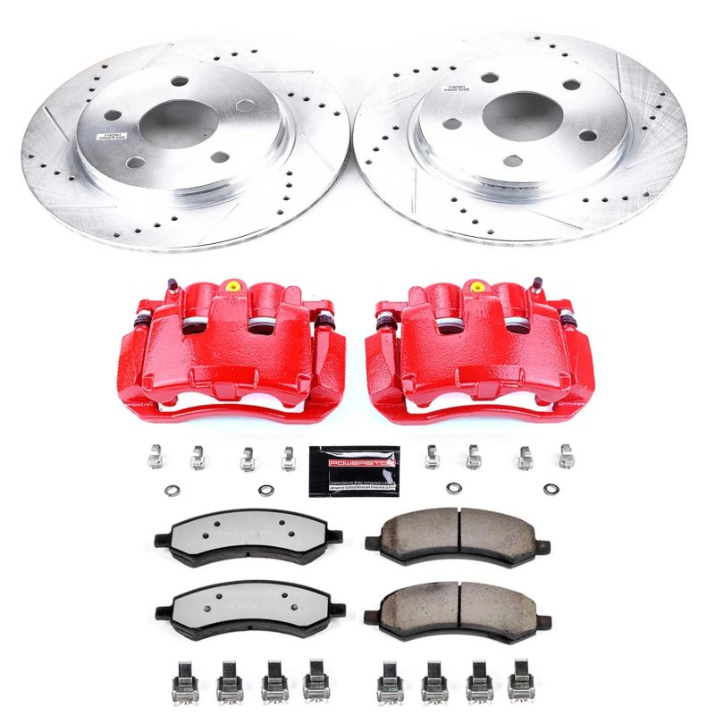 PowerStop - Power Stop 19 - 21 Ram 1500 Classic Front Z36 Truck & Tow Kit w/Cals - Demon Performance
