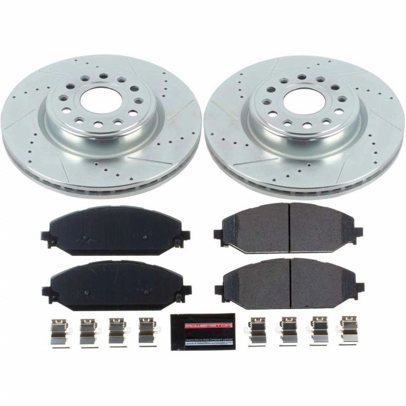 PowerStop - Power Stop 20 - 22 Ram 1500 Front Z23 Evolution Brake Kit - Demon Performance