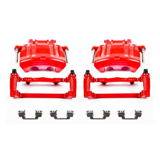 PowerStop - Power Stop 2012 Chrysler 300 Front Red Calipers w/Brackets - Pair - Demon Performance