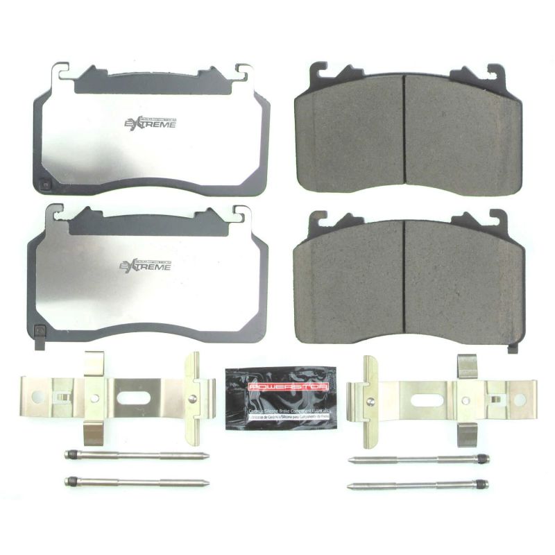 PowerStop - Power Stop 2020 Ford Mustang Front Z26 Extreme Street Brake Pads w/Hardware - Demon Performance