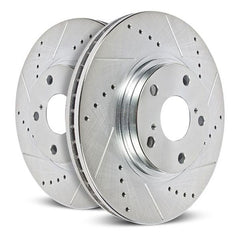 PowerStop - Power Stop 21 - 23 Ford Mustang Front Drilled & Slotted Rotor (Pair) - Demon Performance
