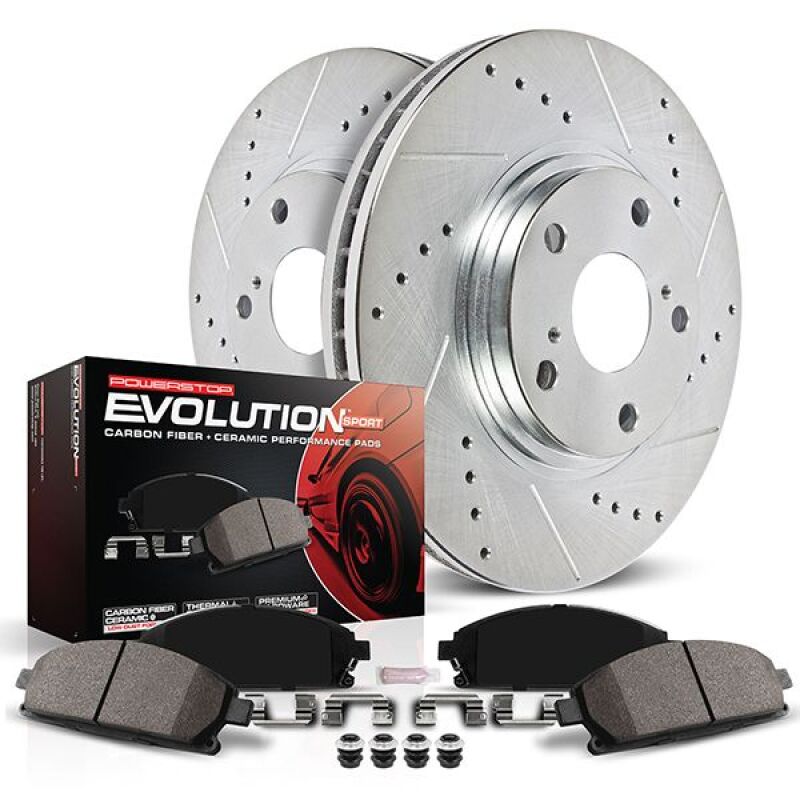PowerStop - Power Stop 21 - 23 Ford Mustang Front Z23 Evolution Brake Kit - Demon Performance