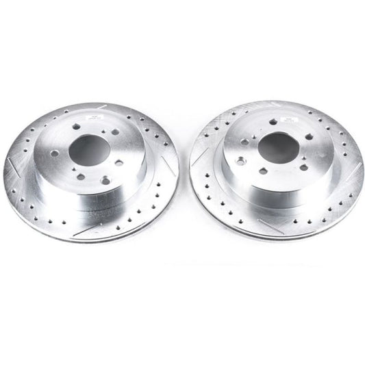 PowerStop - Power Stop 89 - 96 Nissan 300ZX Rear Evolution Drilled & Slotted Rotors - Pair - Demon Performance