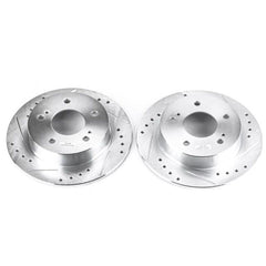 PowerStop - Power Stop 94 - 98 Nissan 240SX Rear Evolution Drilled & Slotted Rotors - Pair - Demon Performance