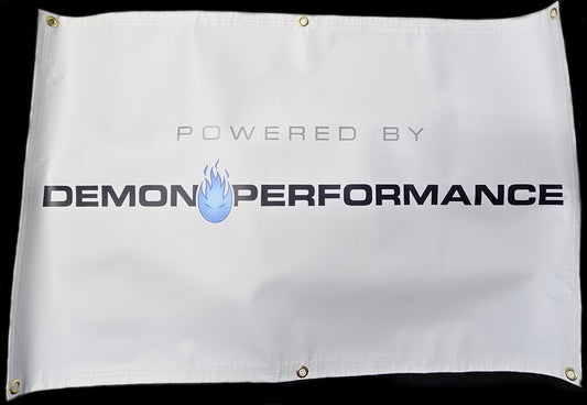 Demon Performance - Powered By Demon Performance 24"x36" Shop Banner - Demon Performance