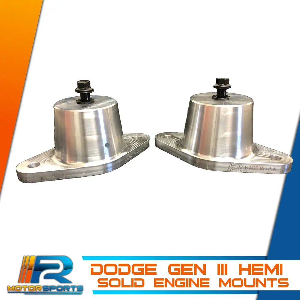 R2 Motorsports - R2 Motorsports Dodge Solid Engine Mounts - Demon Performance