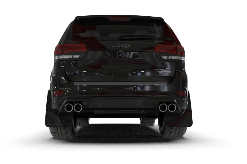Rally Armor - Rally Armor 18 - 22 Jeep Grand Cherokee SRT Trackhawk Black UR Mud Flap - Metallic Black Logo - Demon Performance