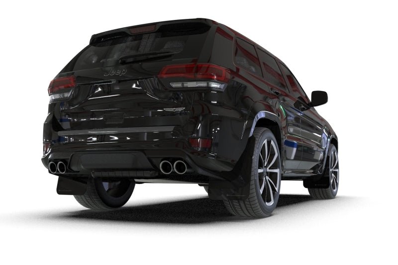 Rally Armor - Rally Armor 18 - 22 Jeep Grand Cherokee SRT Trackhawk Black UR Mud Flap - Red Logo - Demon Performance