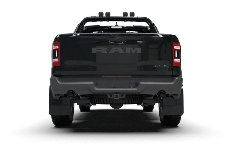 Rally Armor - Rally Armor 21 - 25 Dodge Ram 1500 TRX Black UR Mud Flap - Metallic Black Logo - Demon Performance