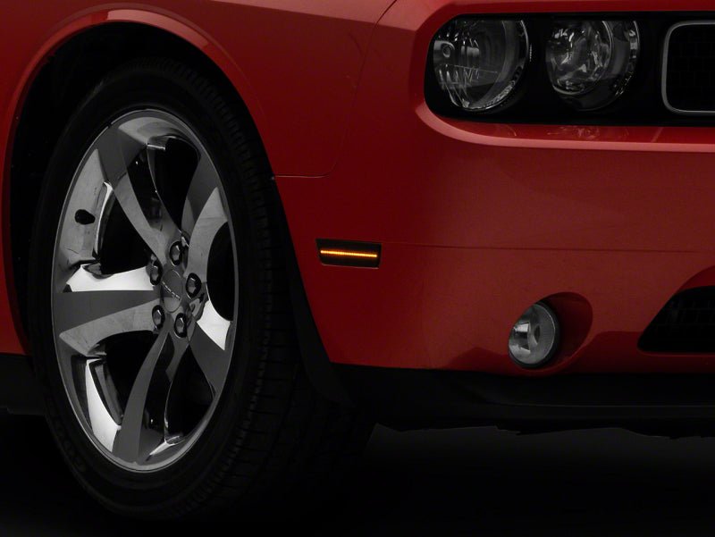 Raxiom - Raxiom 08 - 14 Dodge Challenger Axial Series LED Side Marker Lights - Smoked - Demon Performance