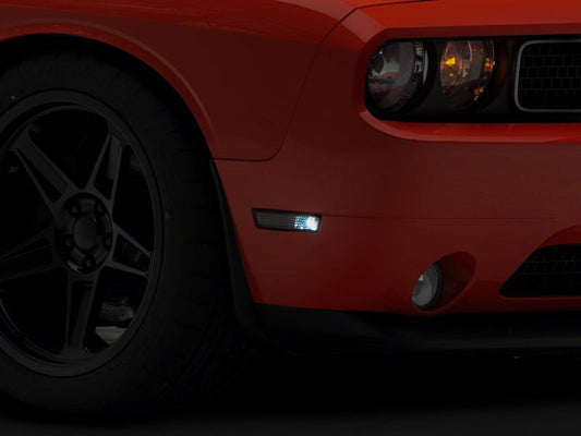 Raxiom - Raxiom 08 - 14 Dodge Challenger Axial Series Side Marker Lamps - Smoked - Demon Performance