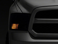 Raxiom - Raxiom 09 - 18 Dodge RAM 1500 Axial OEM Rep Headlights w/ Dual Bulb - Chrome Housing (Smoked Lens ) - Demon Performance