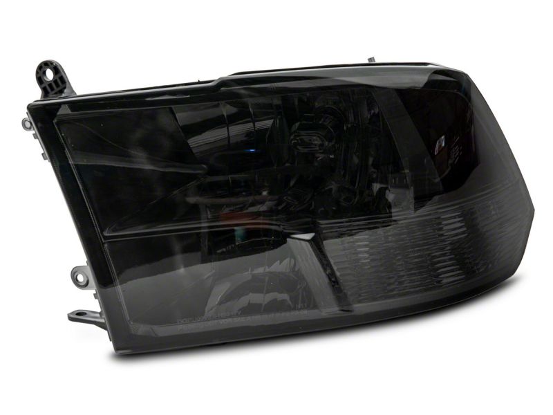 Raxiom - Raxiom 09 - 18 Dodge RAM 1500 Axial OEM Rep Headlights w/ Dual Bulb - Chrome Housing (Smoked Lens ) - Demon Performance