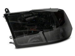 Raxiom - Raxiom 09 - 18 Dodge RAM 1500 Axial OEM Rep Headlights w/ Dual Bulb - Chrome Housing (Smoked Lens ) - Demon Performance