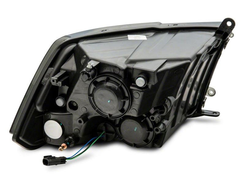 Raxiom - Raxiom 09 - 18 Dodge RAM 1500 Axial OEM Rep Headlights w/ Dual Bulb - Chrome Housing (Smoked Lens ) - Demon Performance