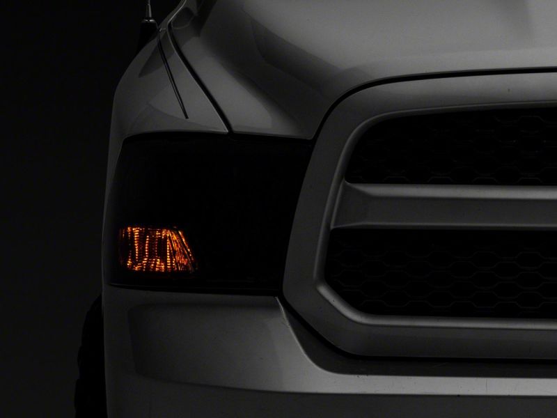 Raxiom - Raxiom 09 - 18 Dodge RAM 1500 Axial OEM Rep Headlights w/ Single Bulb - Chrome Housing (Smoked Lens) - Demon Performance