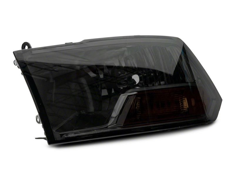 Raxiom - Raxiom 09 - 18 Dodge RAM 1500 Axial OEM Rep Headlights w/ Single Bulb - Chrome Housing (Smoked Lens) - Demon Performance