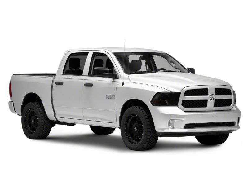 Raxiom - Raxiom 09 - 18 Dodge RAM 1500 Axial OEM Rep Headlights w/ Single Bulb - Chrome Housing (Smoked Lens) - Demon Performance