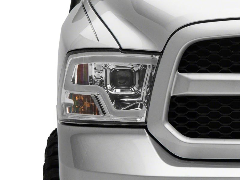 Raxiom - Raxiom 09 - 18 Dodge RAM 1500 Non - Projector LED Halo Headlights - Chrome Housing (Clear Lens) - Demon Performance