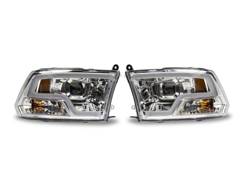 Raxiom - Raxiom 09 - 18 Dodge RAM 1500 Non - Projector LED Halo Headlights - Chrome Housing (Clear Lens) - Demon Performance