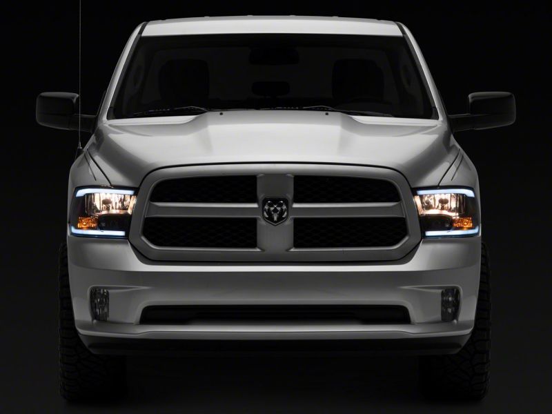 Raxiom - Raxiom 09 - 18 Dodge RAM 1500/2500/3500 Axial Headlights w/ SEQL LED Bar - Blk Housing (Clear Lens) - Demon Performance