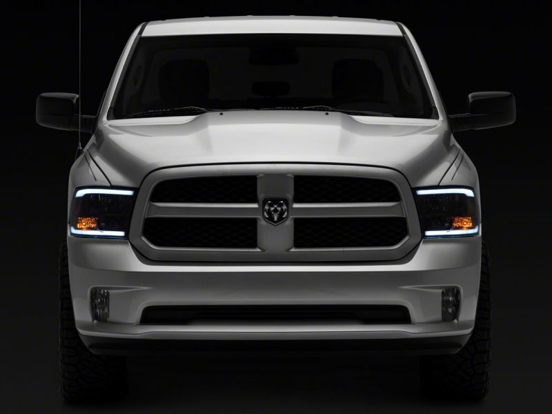 Raxiom - Raxiom 09 - 18 Dodge RAM 1500/2500/3500 Axial Headlights w/ SEQL LED Bar - Blk Housing (Clear Lens) - Demon Performance