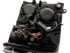 Raxiom - Raxiom 09 - 18 Dodge RAM 1500/2500/3500 Axial Series Headlights w/ LED Bar - Blk Housing (Clear Lens) - Demon Performance