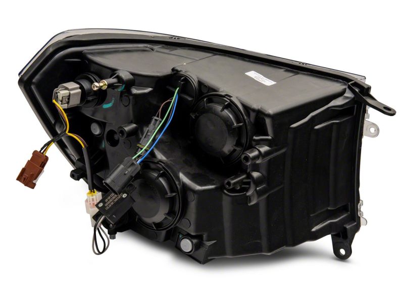 Raxiom - Raxiom 09 - 18 Dodge RAM 1500/2500/3500 Axial Series Headlights w/ LED Bar - Blk Housing (Clear Lens) - Demon Performance