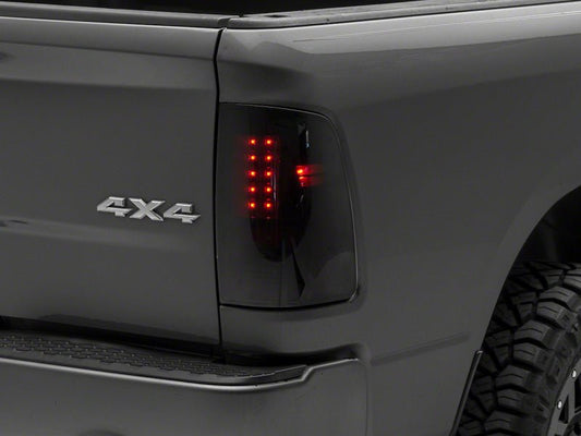 Raxiom - Raxiom 09 - 18 Dodge RAM 1500/2500/3500 Axial Series LED Tail Lights - BlkHousing - SmokedLens - Demon Performance