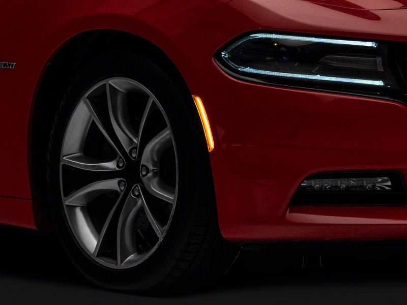 Raxiom - Raxiom 15 - 23 Dodge Charger Excluding Widebody Axial Series LED Side Marker Lights - Clear - Demon Performance
