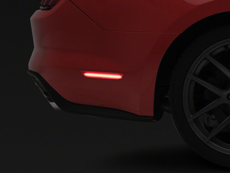 Raxiom - Raxiom 15-23 Ford Mustang Axial Series LED Side Marker Lights Rear- Red - Demon Performance