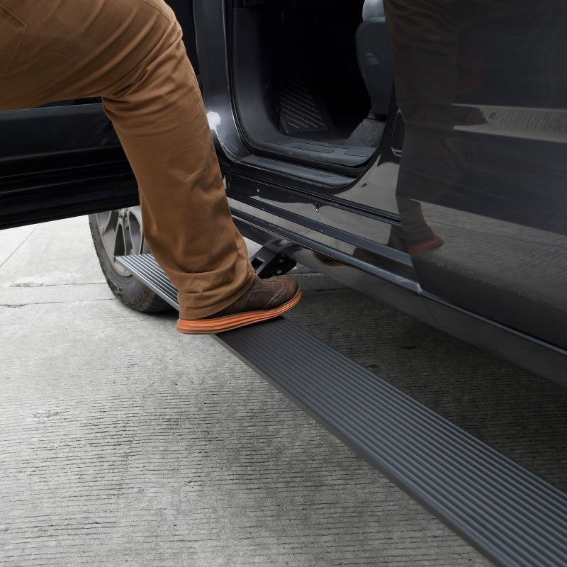 Go Rhino - RealTruck 19 - 24 Ram 1500 Crew Cab 4dr VoltStep Electric Running Board Kit (No Drill) - Tex. Blk - Demon Performance